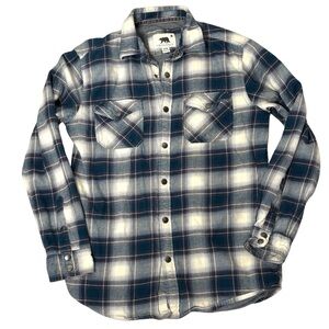 Dakota Grizzly Shirt Shaket‎ 
Mens M or Unisex Plaid/Gray Thermal Lined Flannel